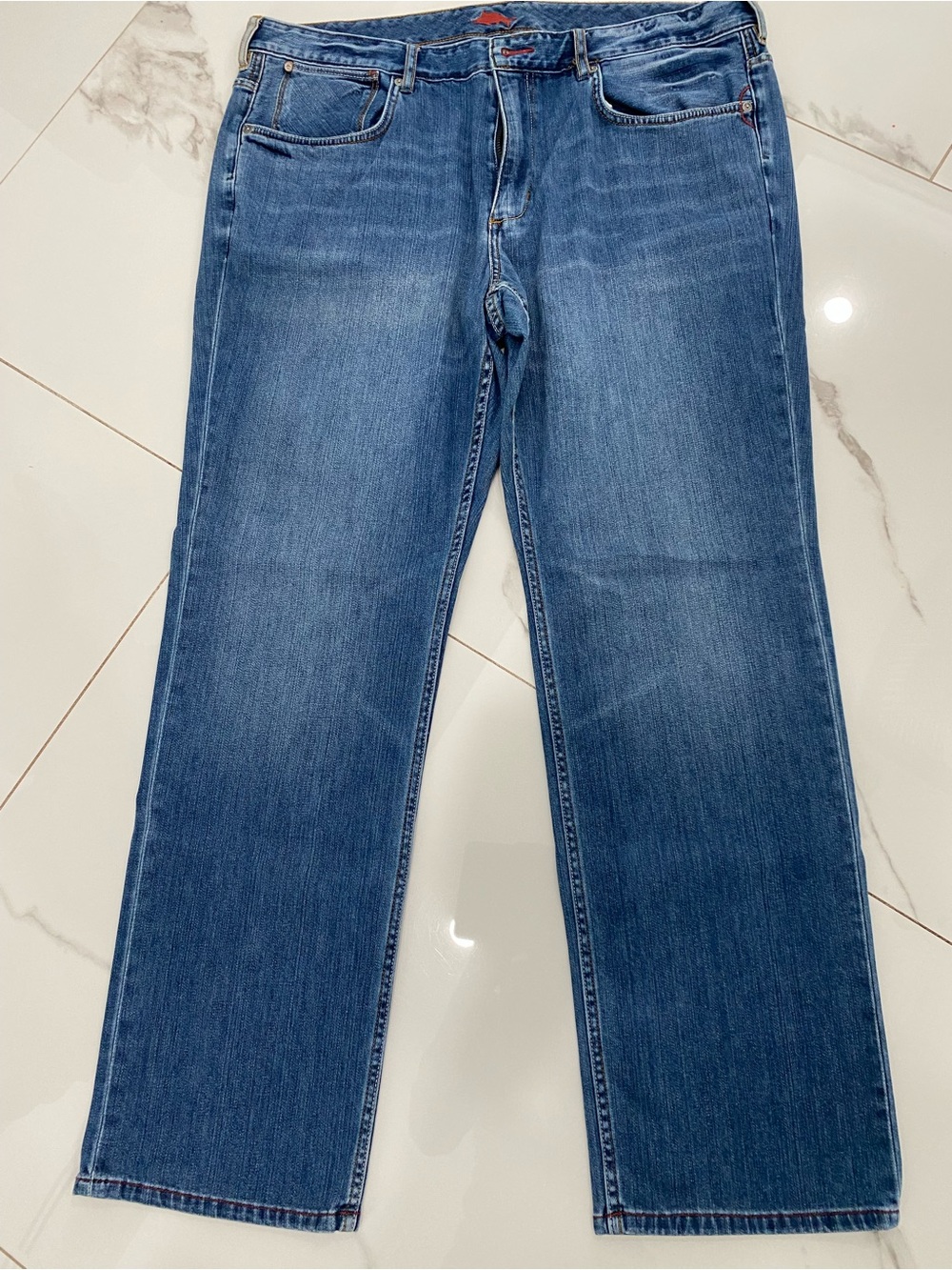 Tommy Bahama Relaxed Straight-Leg Jeans in Medium Blue